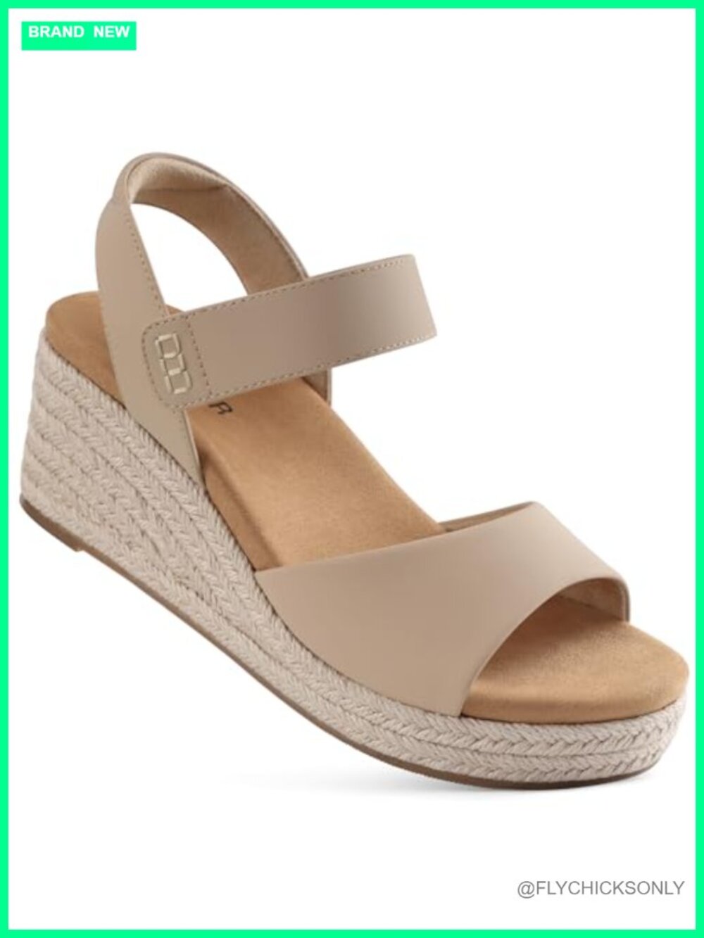 Espadrille Wedge Sandals with Arch Support Memory Foam
